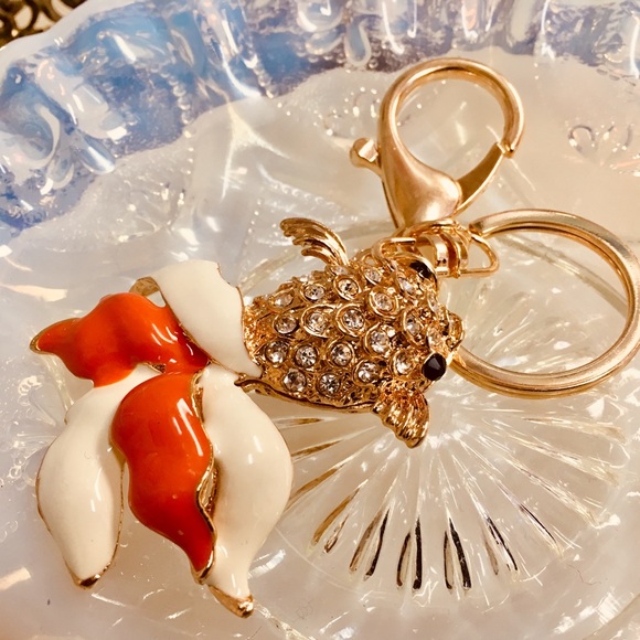 Accessories - Koi Fish Crystal key Ring